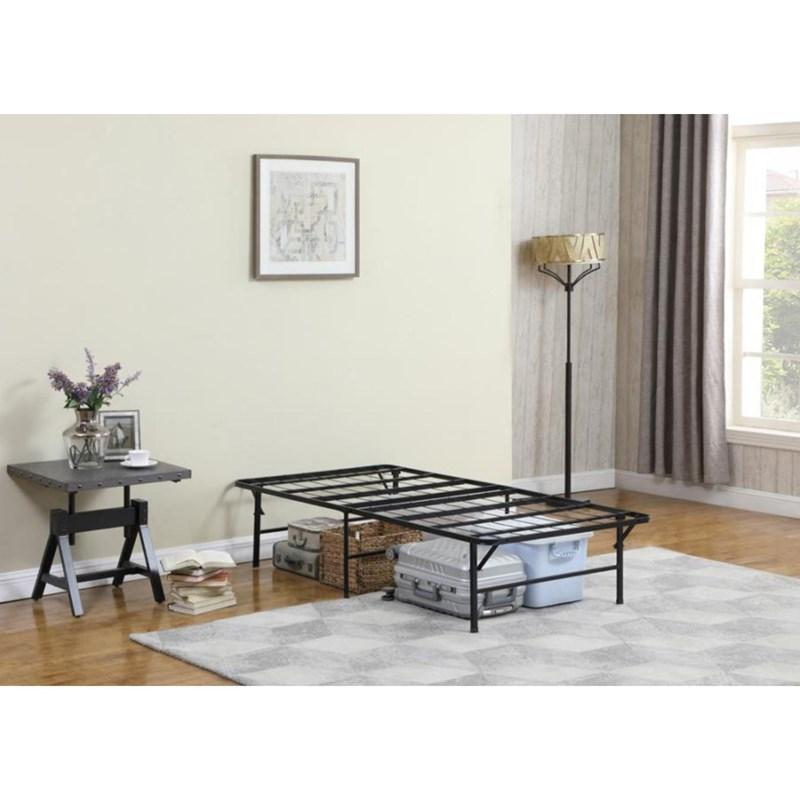 Large Picture of Coaster Furniture Mabel 305957KE Metal Eastern King Mattress Support Platform Bed - Black