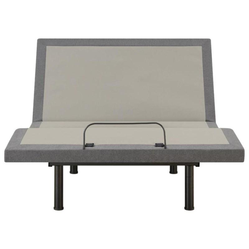 Large Picture of Coaster Furniture Negan 350132TL Twin Extra Long Adjustable Bed Base - Grey and Black