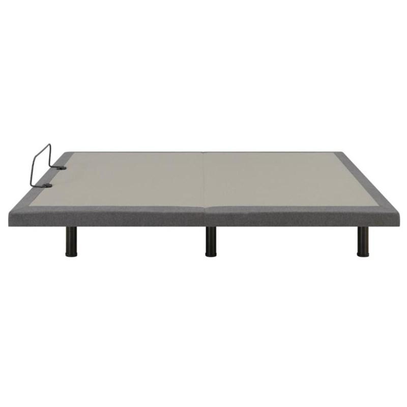 Large Picture of Coaster Furniture Negan 350132TL Twin Extra Long Adjustable Bed Base - Grey and Black