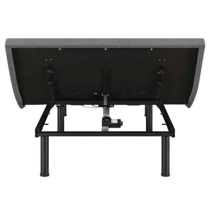 Large Picture of Coaster Furniture Negan 350132TL Twin Extra Long Adjustable Bed Base - Grey and Black