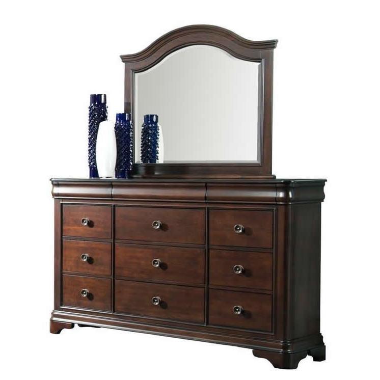 Large Picture of Elements International Cameron CM750DR Dresser - Cherry