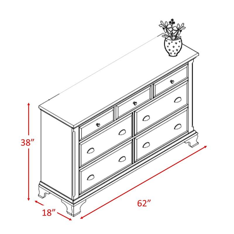 Large Picture of Elements International Canton Cherry CN600DR Dresser