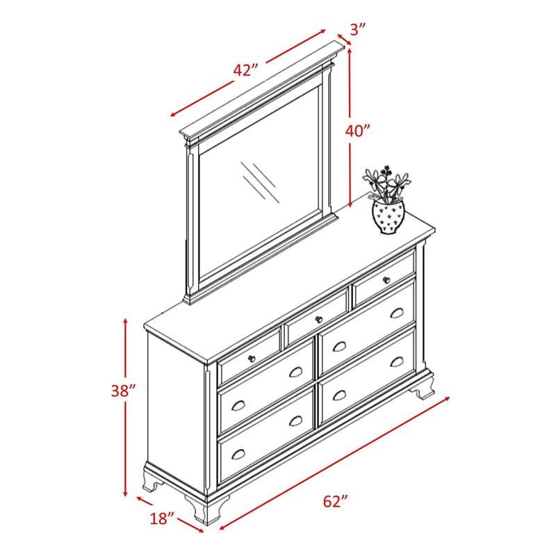 Large Picture of Elements International Canton Cherry CN600DRMR Dresser