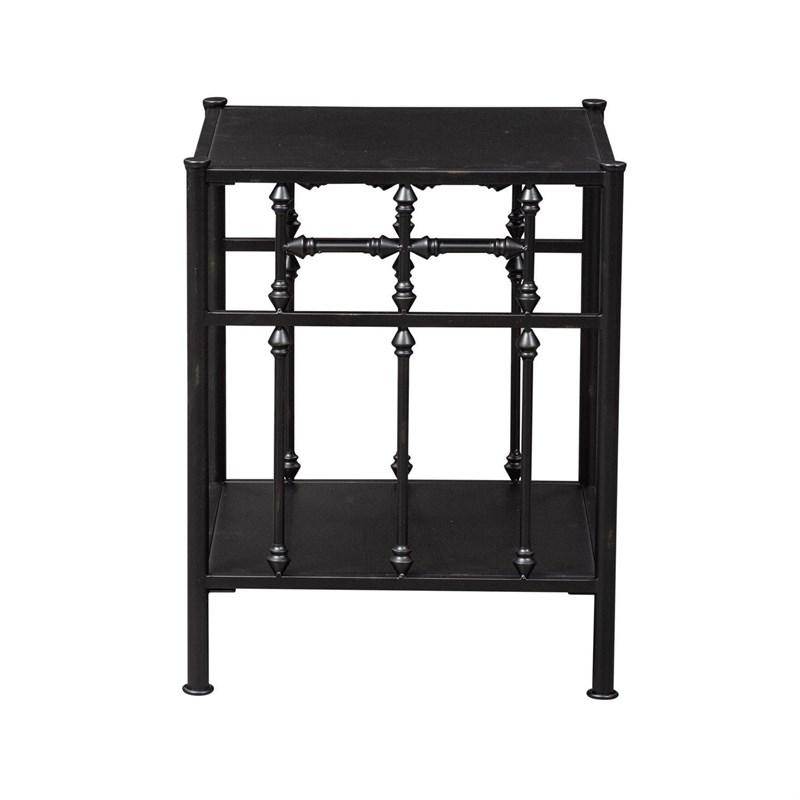 Large Picture of Liberty Furniture Industries Inc. Vintage Series 179-BR61 Open Nightstand - Black