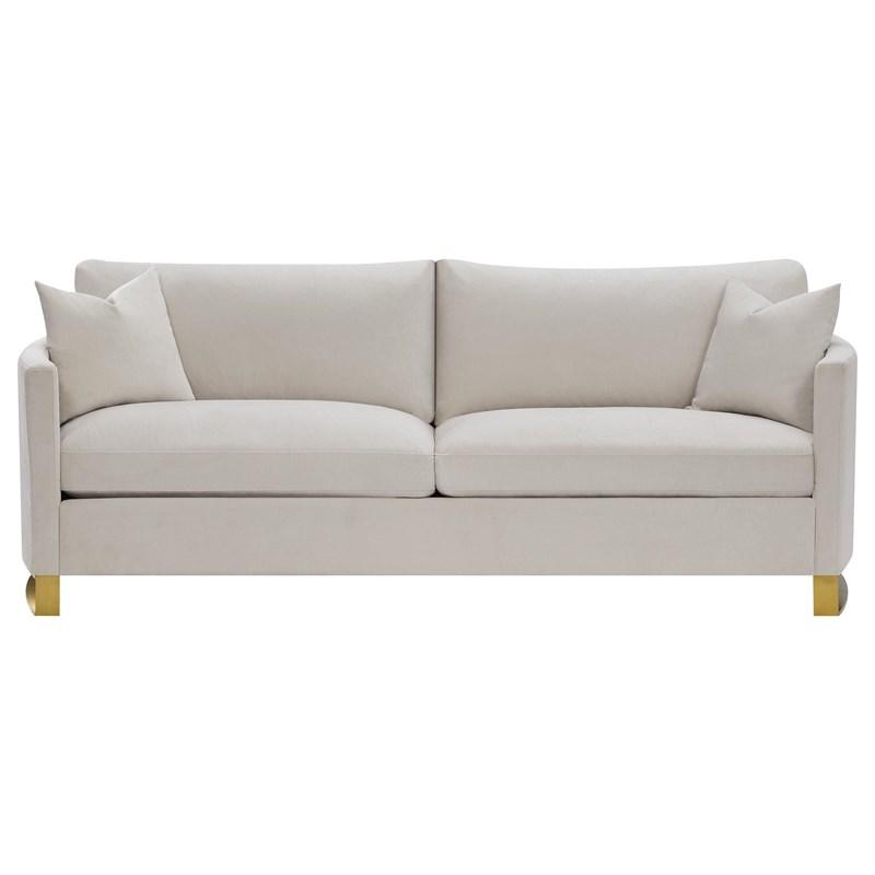 Large Picture of Coaster Furniture Corliss 508821 Upholstered Curved Track Arm Sofa - Beige