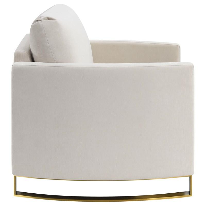 Large Picture of Coaster Furniture Corliss 508823 Upholstered Curved Track Arm Chair - Beige