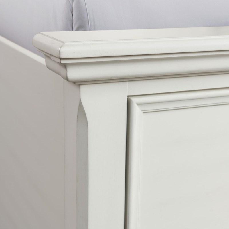 Large Picture of Elements International Slater SR650KB King Platform Storage Bed - White