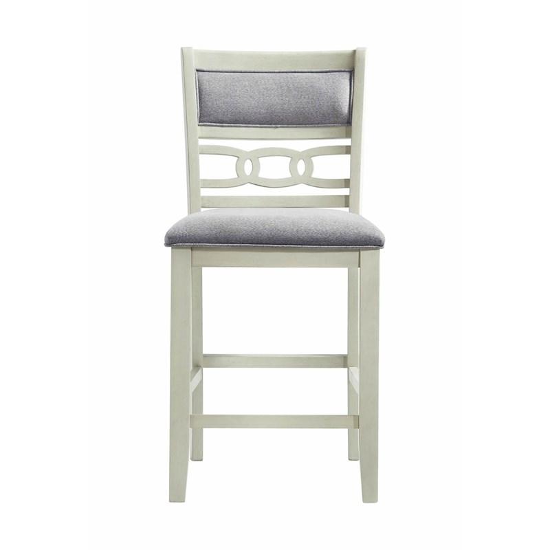 Large Picture of Elements International Amherst DAH750CSC Counter Height Side Chair - Bisque