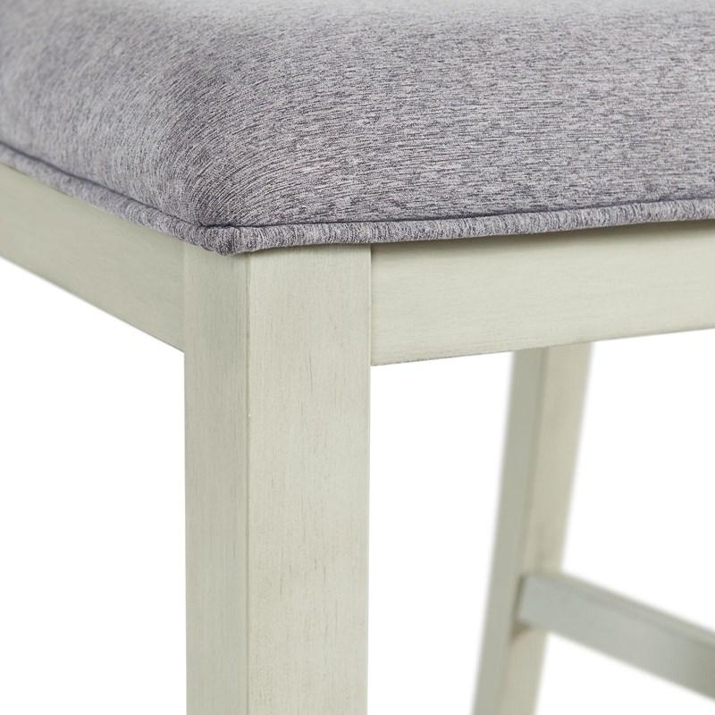 Large Picture of Elements International Amherst DAH750CSC Counter Height Side Chair - Bisque