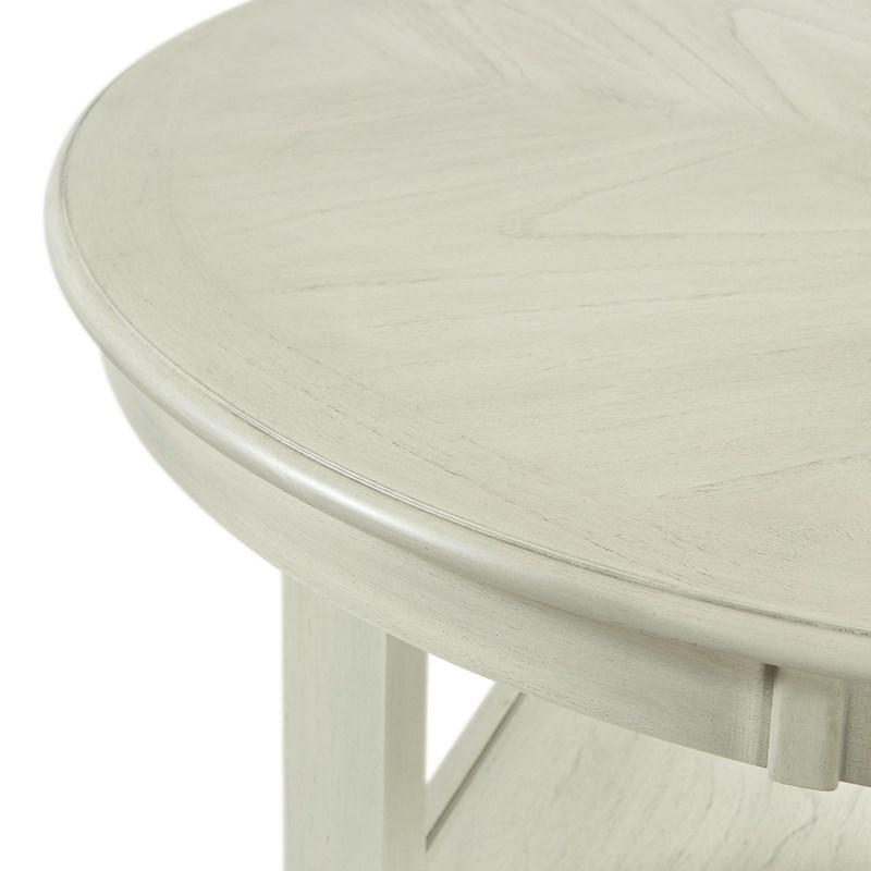 Large Picture of Elements International Amherst DAH750CT Counter Height Dining Table - Bisque