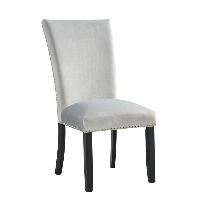 Elements International Francesca CFC300VSC Dining Chair - Gray