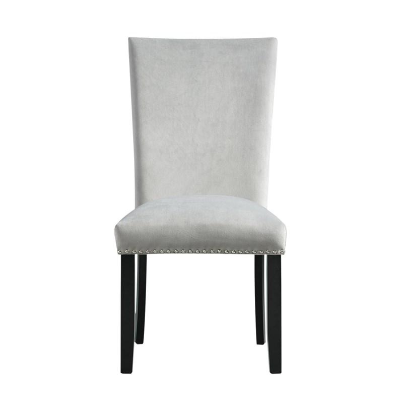 Large Picture of Elements International Francesca CFC300VSC Dining Chair - Gray
