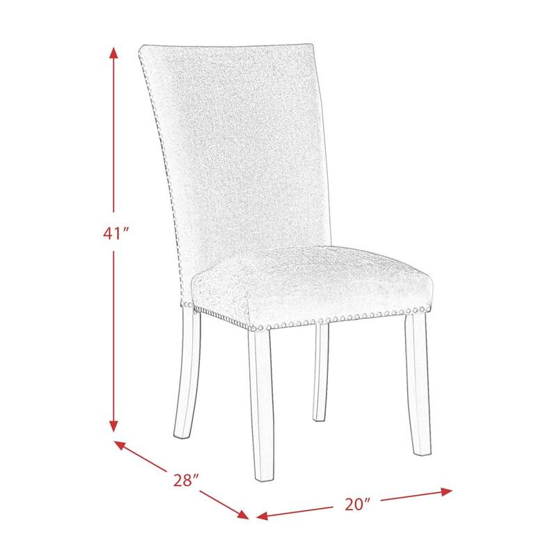 Large Picture of Elements International Francesca CFC700VSC Dining Chair