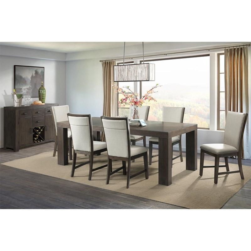 Large Picture of Elements International Grady DGD100FSC Upholstered Side Chair