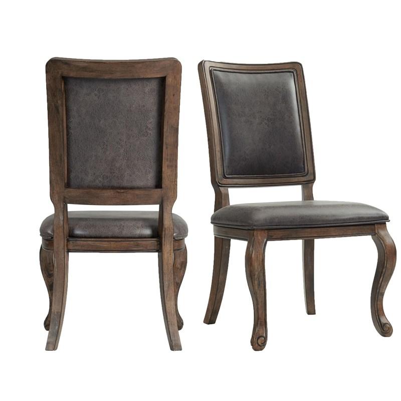 Large Picture of Elements International Gramercy DGC550SCPB Side Chair