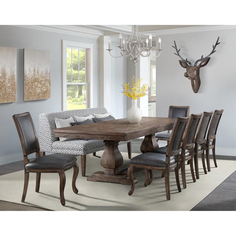 Large Picture of Elements International Gramercy DGC550SCPB Side Chair
