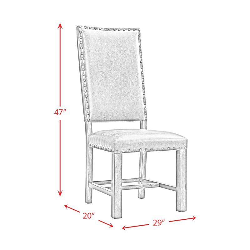 Large Picture of Elements International Gramercy DGC500SLSC Tall Back Side Chair