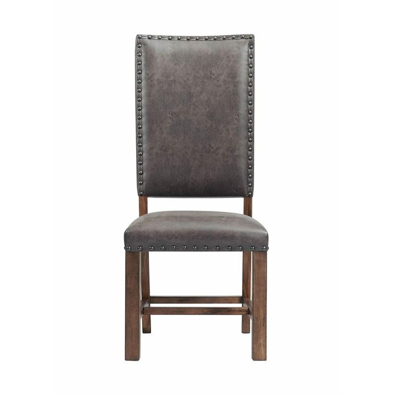 Large Picture of Elements International Gramercy DGC500SLSC Tall Back Side Chair
