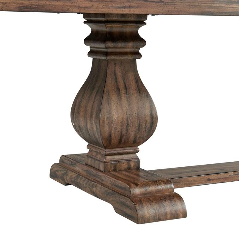 Large Picture of Elements International Gramercy DGC500DTTB Dining Table
