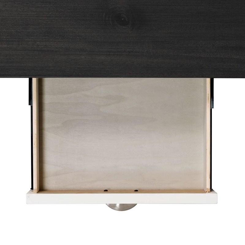 Large Picture of Elements International Kayla DKY350CT Counter Height Dining Table with Storage