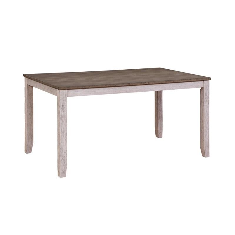 Large Picture of Homelegance Ithaca 5769W-60 Dining Table