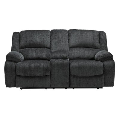 Signature Design by Ashley Draycoll 7650494 Double Reclining Loveseat with Console