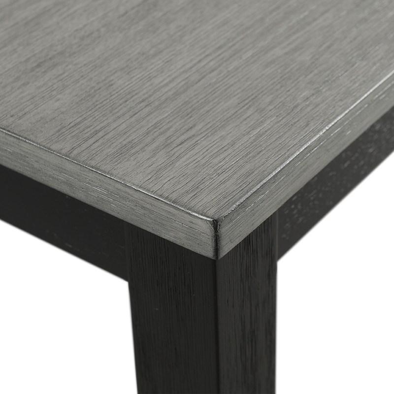 Large Picture of Elements International Martin Gray DMT3006DS 6 pc Dinette