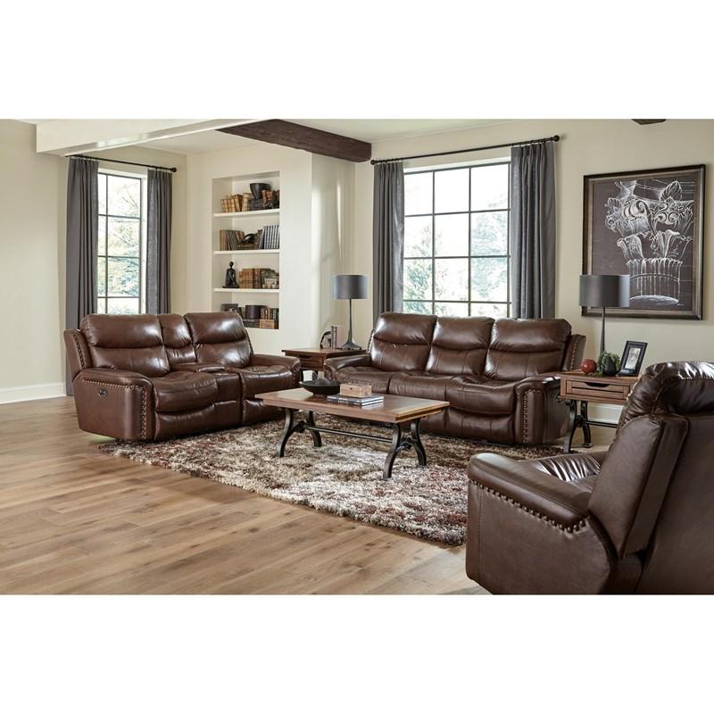 Large Picture of Catnapper Ceretti 64881 Power Reclining Sofa - Brown