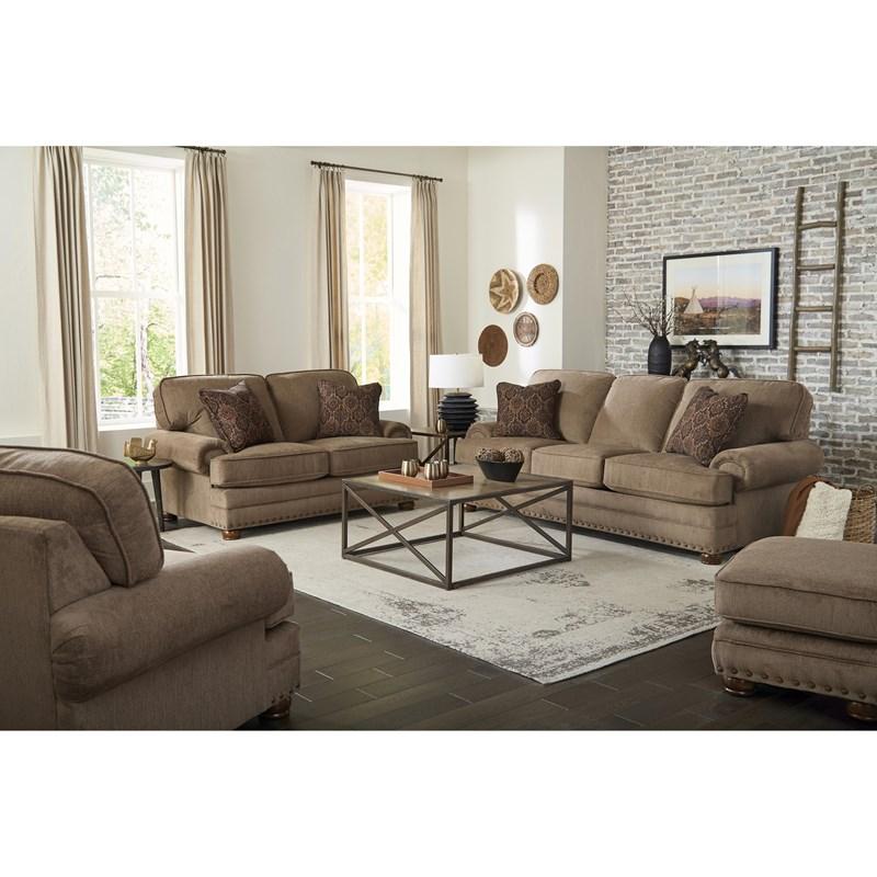 Large Picture of Jackson Furniture Singletary 3241-10 Ottoman - Java