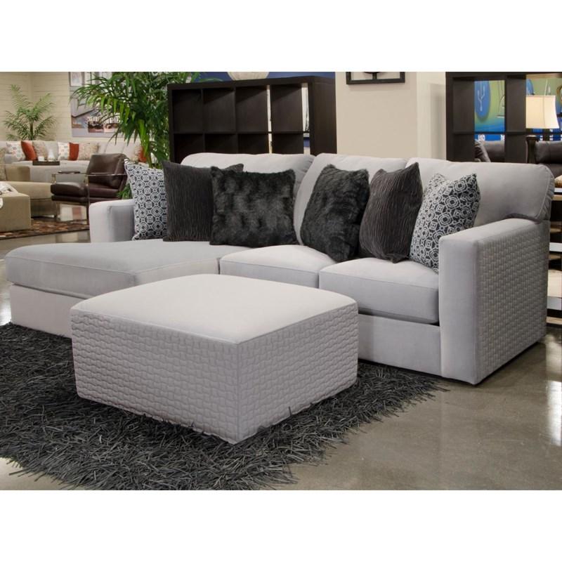 Large Picture of Jackson Furniture Carlsbad 3301-12 Ottoman - Charcoal