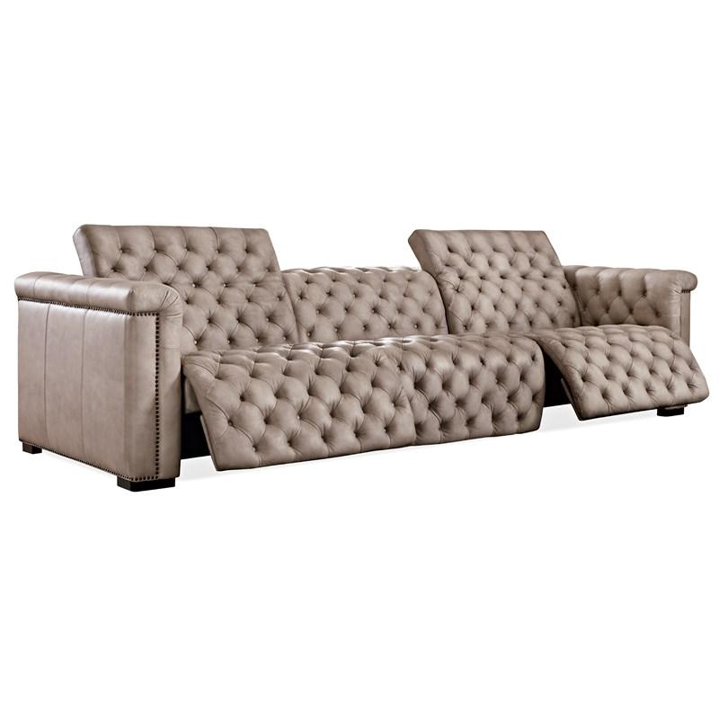 Large Picture of Hooker Furniture SS434-GP3-082 Savion Grandier Power Recliner Sofa with Power Headrest