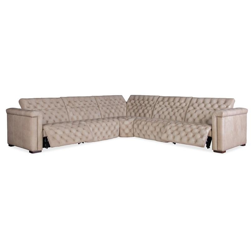 Large Picture of Hooker Furniture SS434-G5PS-082 Savion Grandier 5-Piece Sectional with Power Recline & Power Headrest