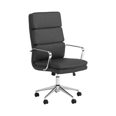 Coaster Furniture Ximena 801744 Upholstered Adjustable High Back Office Chair - Black