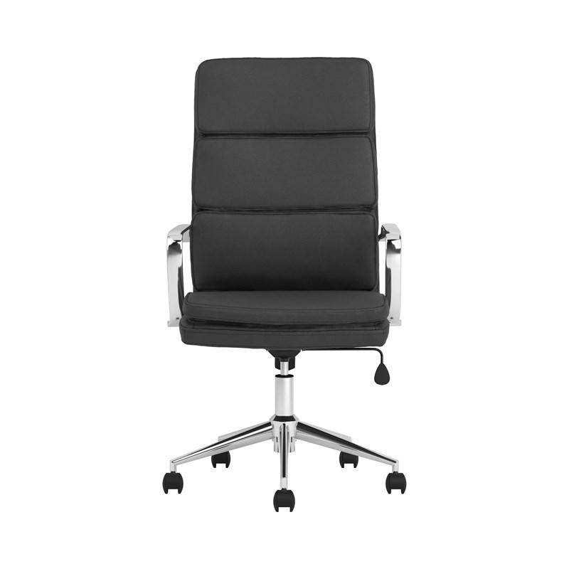 Large Picture of Coaster Furniture Ximena 801744 Upholstered Adjustable High Back Office Chair - Black