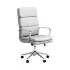 Coaster Furniture Ximena 801746 Upholstered Adjustable High Back Office Chair - White
