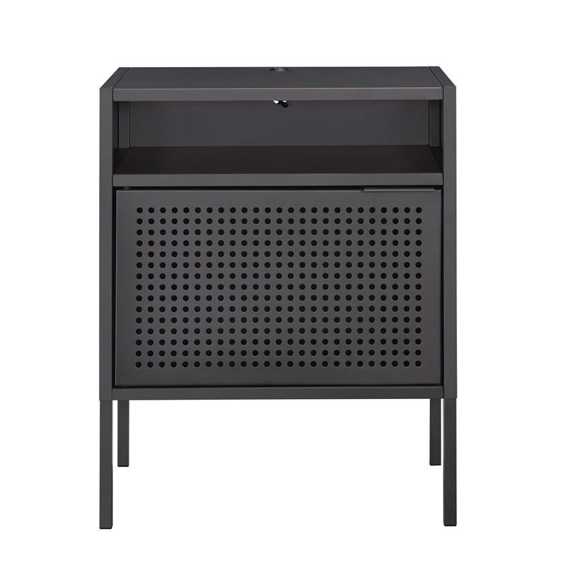 Large Picture of Elements International Ember CEB300NSE Nightstand - Gray