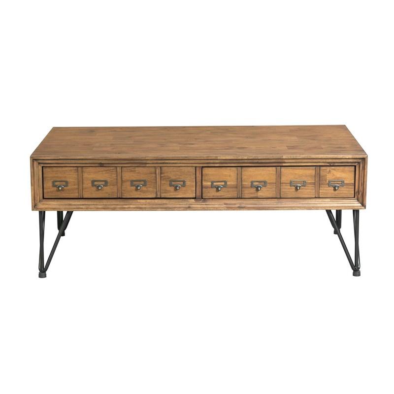 Large Picture of Elements International Boone TBN100CTE Coffee Table