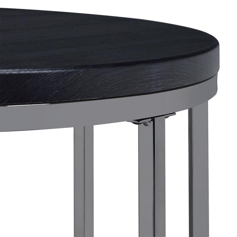 Large Picture of Elements International Ester CES100ET Round End Table