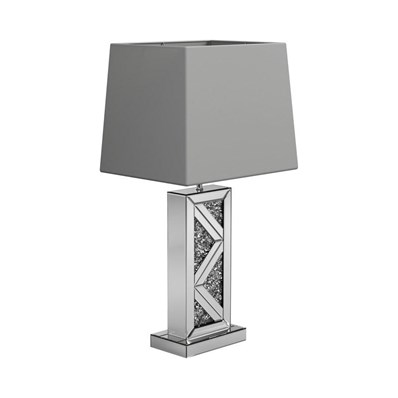 Coaster Furniture Carmen 920141 32-inch Tapered Shade Mirrored Table Lamp - Silver