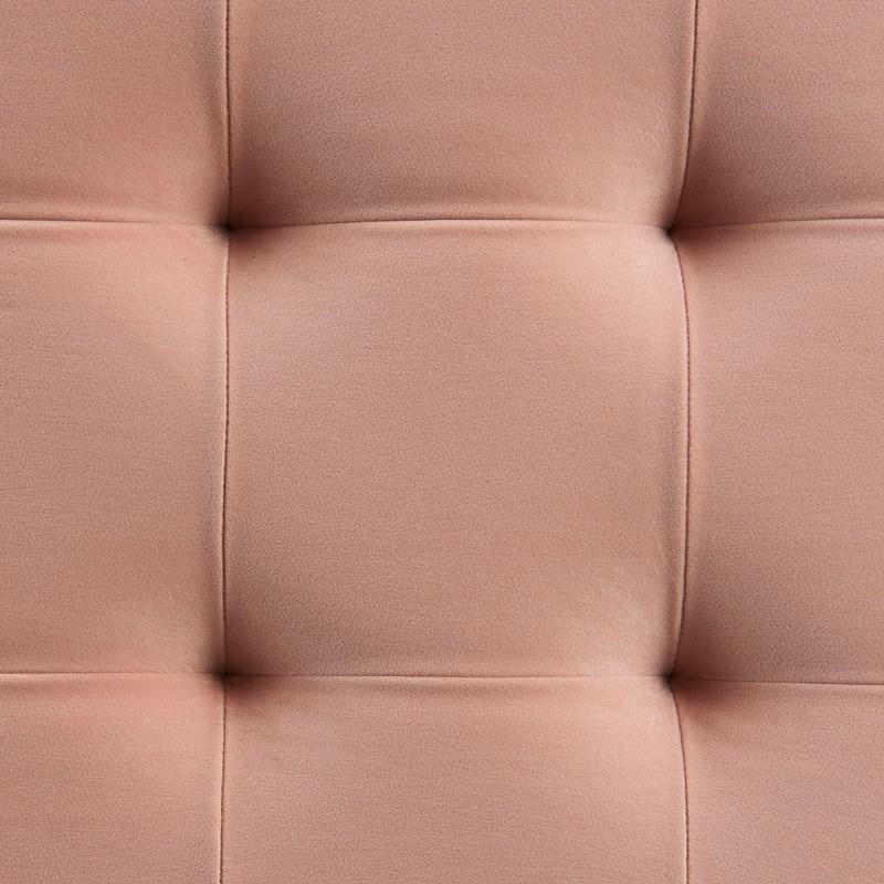 Large Picture of Elements International Crosby Tufted Storage Ottoman - Blush