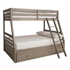 Signature Design by Ashley Lettner B733B23 Twin over Full Bunk Bed with 1 Large Storage Drawer