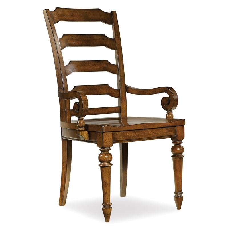 Hooker Furniture 5323-75300 Tynecastle Ladderback Arm Chair
