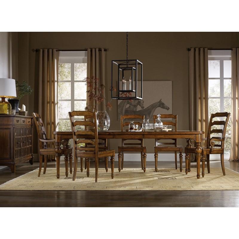 Large Picture of Hooker Furniture 5323-75300 Tynecastle Ladderback Arm Chair