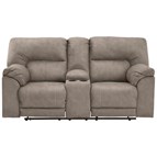 Benchcraft Cavalcade 7760196 Double Reclining Power Loveseat with Console