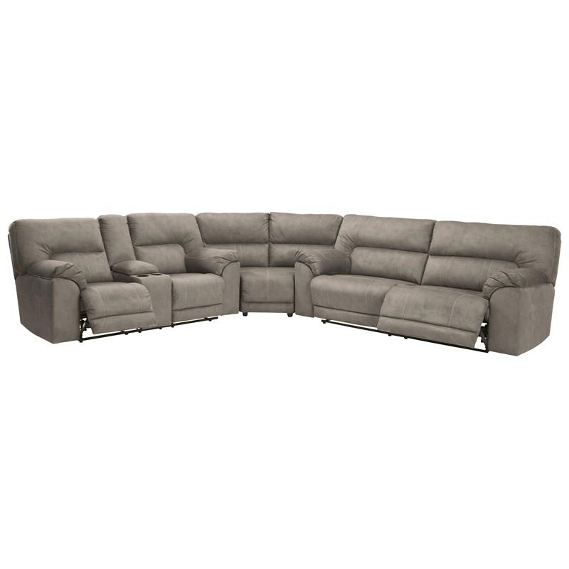 Large Picture of Benchcraft Cavalcade 77601S2 3 pc Reclining Sectional
