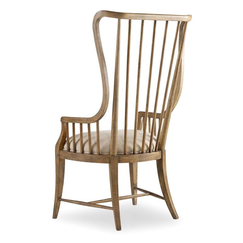 Large Picture of Hooker Furniture 5401-75400 Sanctuary Tall Spindle Arm Chair
