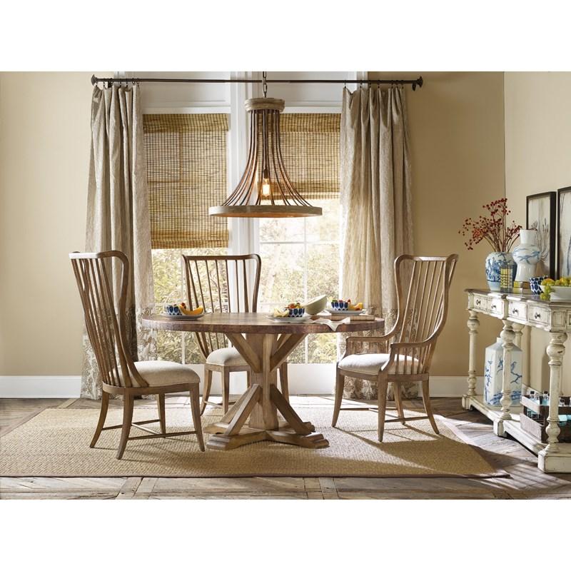 Large Picture of Hooker Furniture 5401-75400 Sanctuary Tall Spindle Arm Chair
