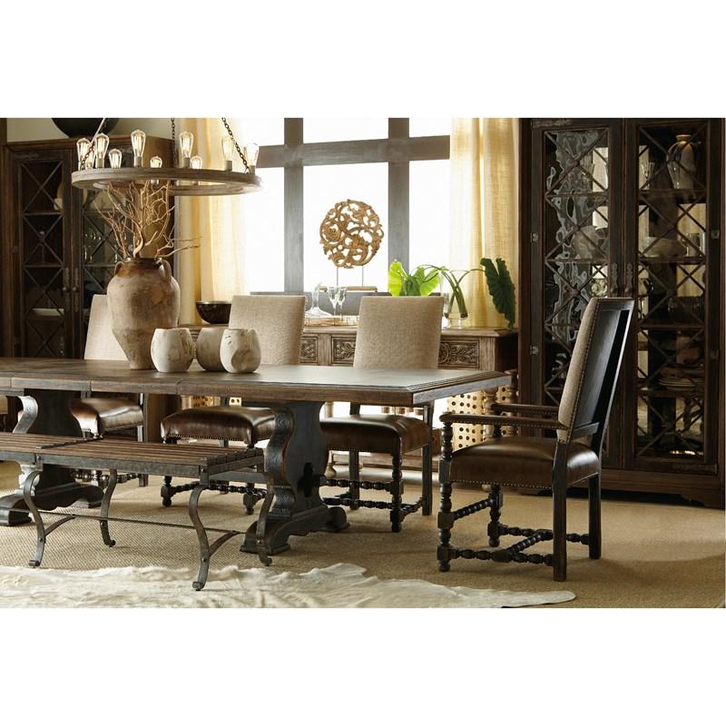 Large Picture of Hooker Furniture 5960-75400-BLK Hill Country Comfort Upholstered Arm Chair