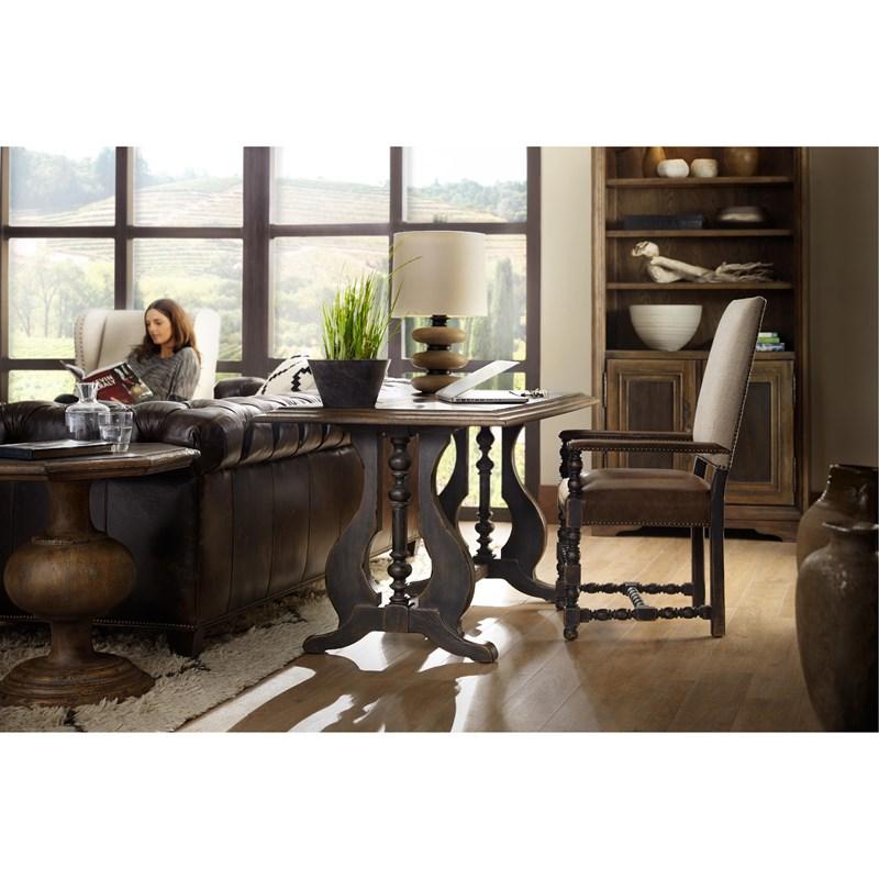 Large Picture of Hooker Furniture 5960-75400-BLK Hill Country Comfort Upholstered Arm Chair