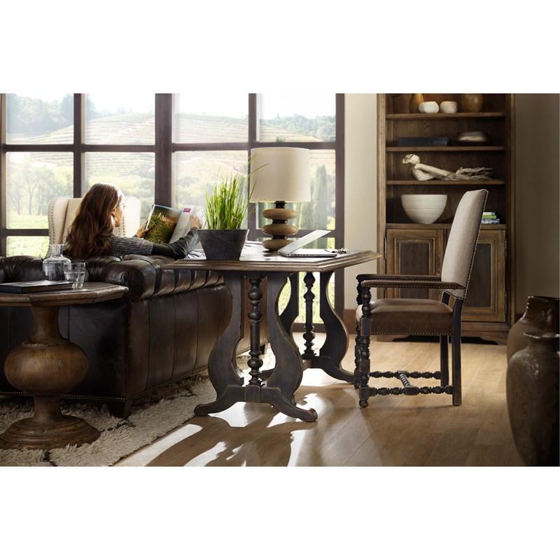 Large Picture of Hooker Furniture 5960-75400-BLK Hill Country Comfort Upholstered Arm Chair